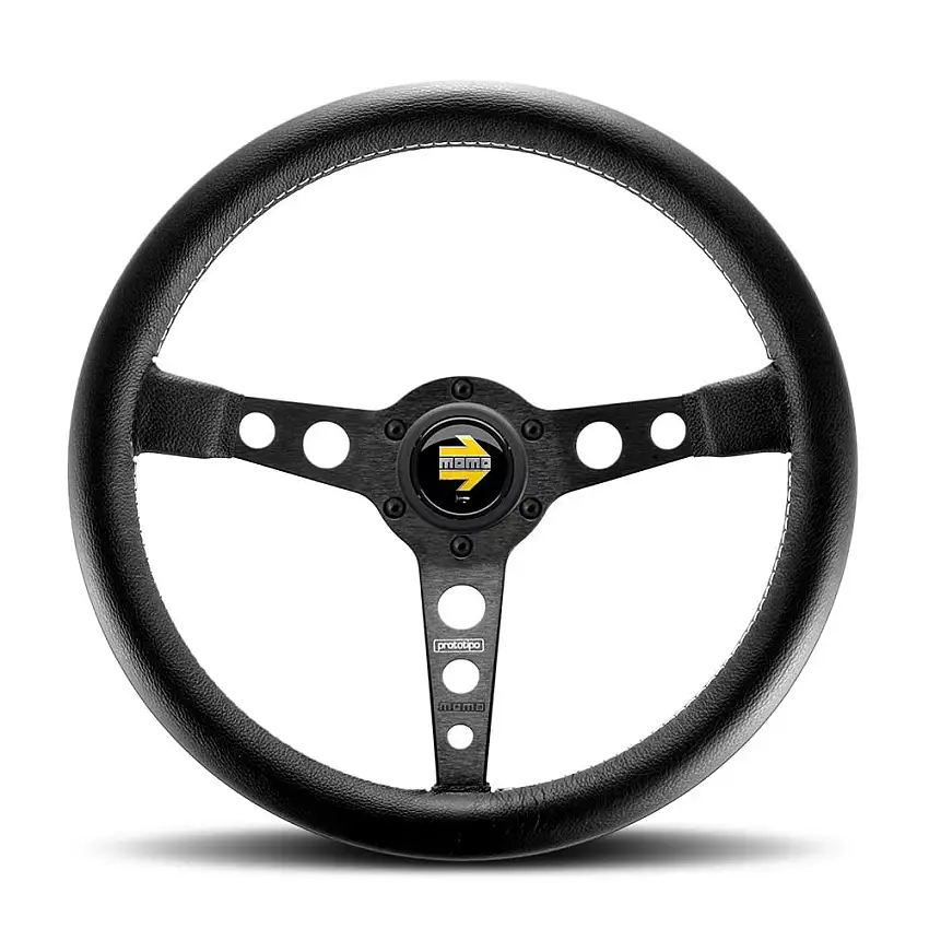 Volant Momo Prototipo Rayons Noirs Diamètre 350mm