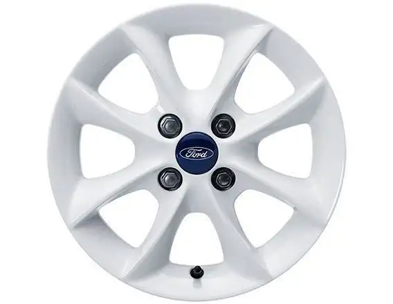 Ford KA Mk2 Jante en Alliage 14" 4x2 Branches Blanc Givré 2008-2016