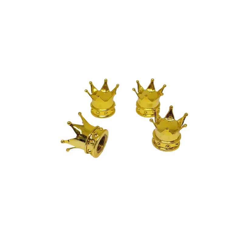 4 bouchons de valve "Couronne "