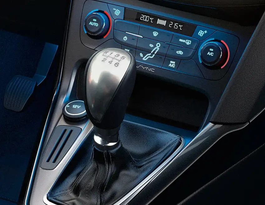 Originale Ford Focus Pommeau de levier de vitesses insert aluminium et