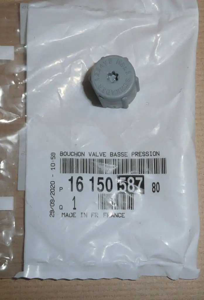 Bouchon de conduit de climatisation Citroën Berlingo III , 1615058780