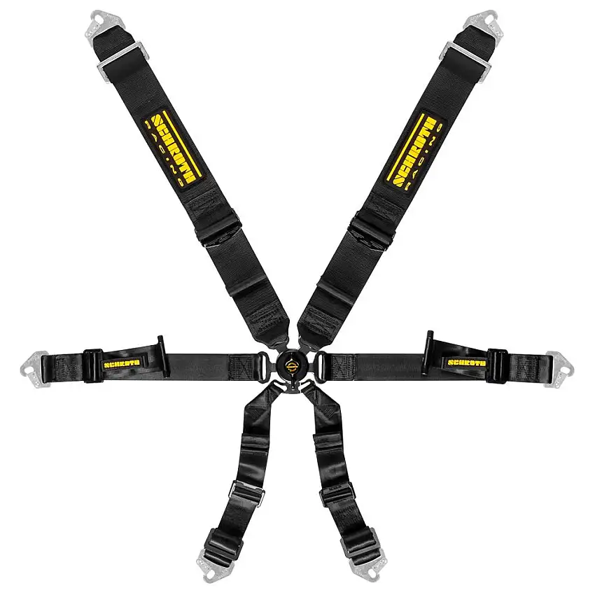 Harnais Schroth Profi 3x2 6 points Saloon en noir
