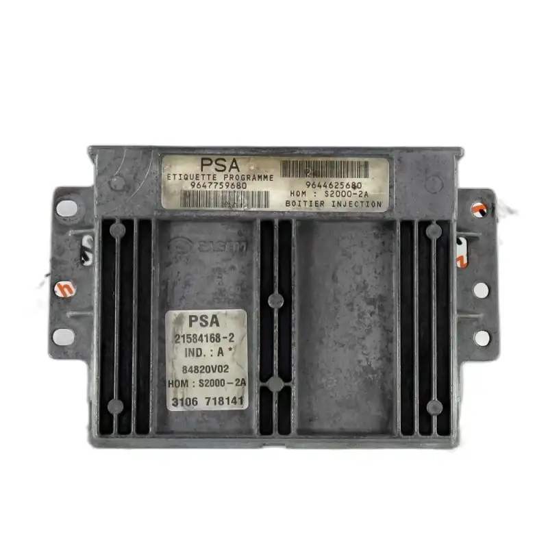 Module - Boitier ECU Peugeot 206 1.4i 9647759680, 96 477 596, 215841682, IND A9644625680, 96 446 256 80