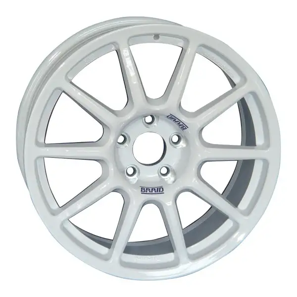 Jantes BRAID Fullrace A Taille 8X18 Entraxe 5X114.3 ET 48 Alésage 56 Blanche