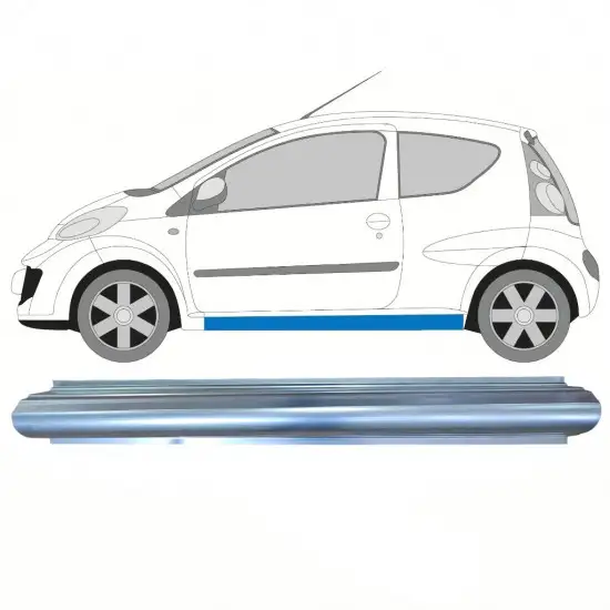 Réparation bas de caisse pour Citroen C1 2005-2012 / Gauche <br/>ID:10710