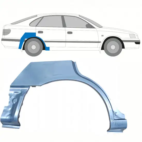 Panneau de réparation arc d'aile arrière pour Toyota Carina E 1992-1997 / Droite <br/>ID:8674