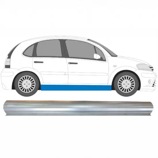 Réparation bas de caisse pour Citroen C3 2002-2010 / Droite <br/>ID:6444