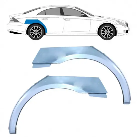 Panneau de réparation arc d'aile arrière pour Mercedes CLS-Class 2004-2011 / Gauche+Droit / Ensemble <br/>ID:9297
