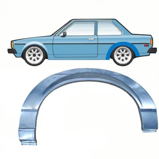 Panneau de réparation arc d'aile arrière pour Toyota Corolla E7 1979-1987 / Gauche <br/>ID:10806