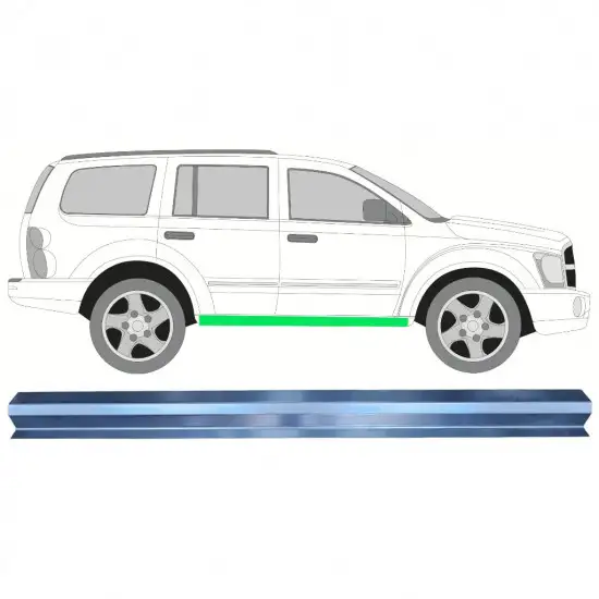 Réparation bas de caisse intérieur pour Dodge Durango 2003-2008 / Gauche = Droite (symétrique) <br/>ID:11451
