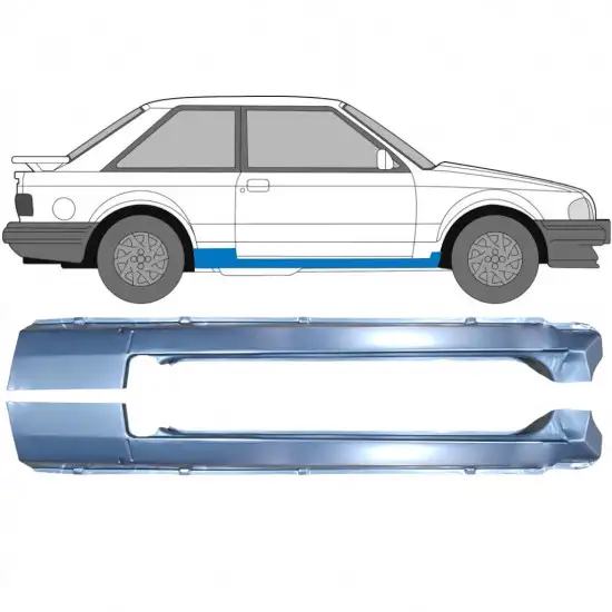 Panneau de réparation du seuil pour Ford Escort 1980-1986 / Gauche+Droit / Ensemble <br/>ID:9503