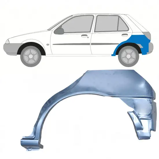 Panneau de réparation arc d'aile arrière pour Ford Fiesta 1995-1999 / Gauche <br/>ID:11022