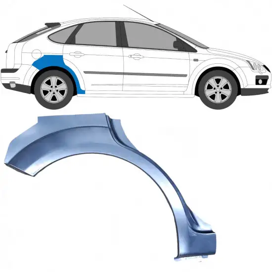 Panneau de réparation arc d'aile arrière pour Ford Focus 2004-2010 / Droite <br/>ID:5453