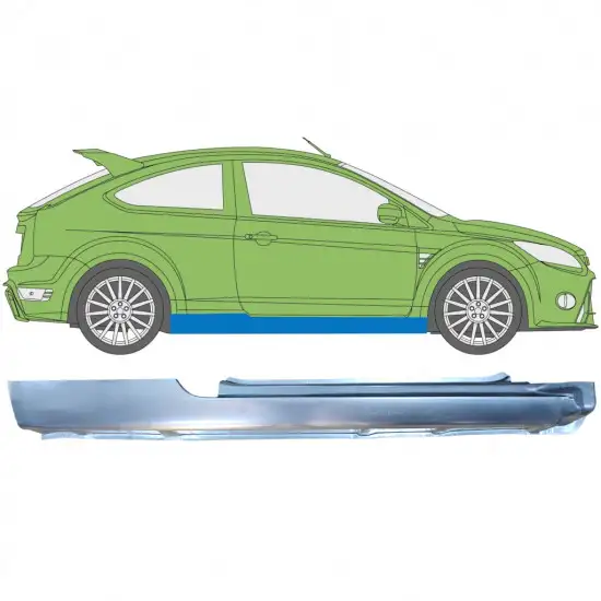 Panneau de réparation du seuil pour Ford Focus 2004-2010 / Droite <br/>ID:8915