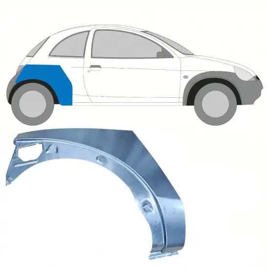 Panneau de réparation arc d'aile arrière pour Ford KA 1996-2008 / Droite <br/>ID:10769