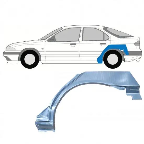 Panneau de réparation arc d'aile arrière pour Ford Mondeo 1993-2000 / Gauche <br/>ID:8048