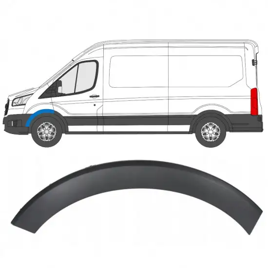 Moulure de l’aile avant pour Ford Transit 2014- / Gauche <br/>ID:8236
