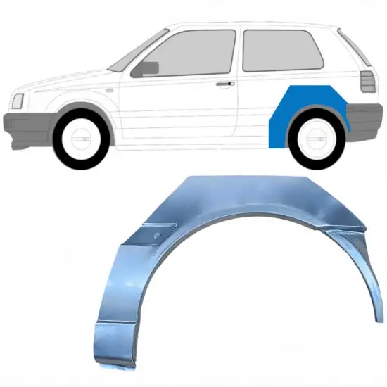 Panneau de réparation arc d'aile arrière pour Volkswagen Golf 3 1991-1998 / Gauche <br/>ID:9090