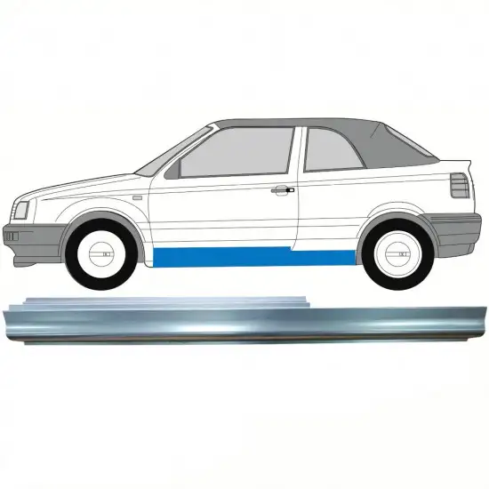 Réparation bas de caisse pour Volkswagen Golf 3 1991-1998 / Gauche / CABRIO <br/>ID:8752