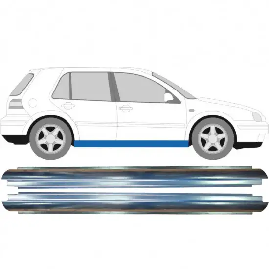 Réparation bas de caisse pour Volkswagen Golf 4 1997-2006 / Gauche = Droite (symétrique) / Ensemble <br/>ID:10546