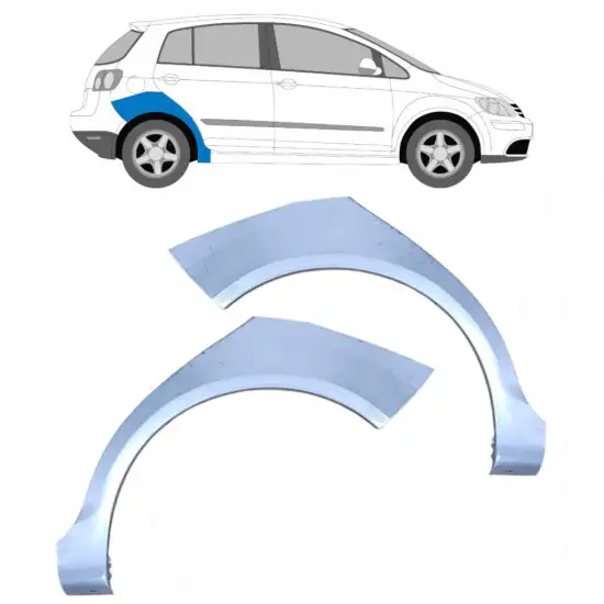 Panneau de réparation arc d'aile arrière pour Volkswagen Golf Plus 2005-2013 / Gauche+Droit / Ensemble <br/>ID:10090