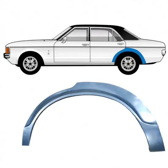 Panneau de réparation arc d'aile arrière pour Ford Granada 1972-1977 / Gauche <br/>ID:11029