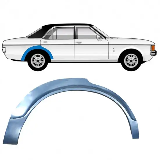 Panneau de réparation arc d'aile arrière pour Ford Granada 1972-1977 / Droite <br/>ID:11028