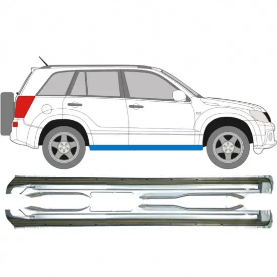 Panneau de réparation du seuil pour Suzuki Grand Vitara 2005-2014 / Gauche+Droit / Ensemble <br/>ID:9237