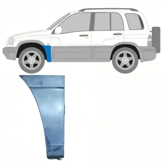 Panneau de réparation de l’aile avant pour Suzuki Grand Vitara 1997-2005 / Gauche <br/>ID:10125
