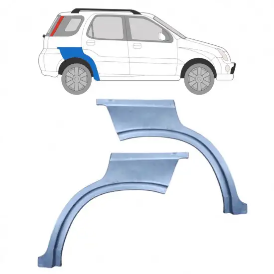 Panneau de réparation arc d'aile arrière pour Suzuki Ignis 2000-2003 / Gauche+Droit / Ensemble <br/>ID:10415