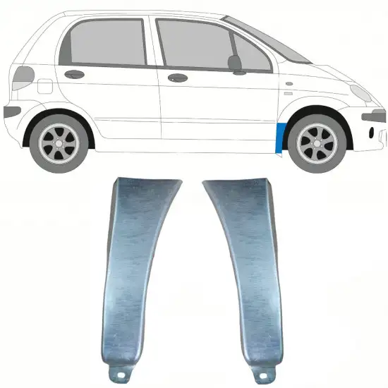 Panneau de réparation de l’aile avant pour Daewoo Matiz 1998-2008 / Gauche+Droit / Ensemble <br/>ID:10037