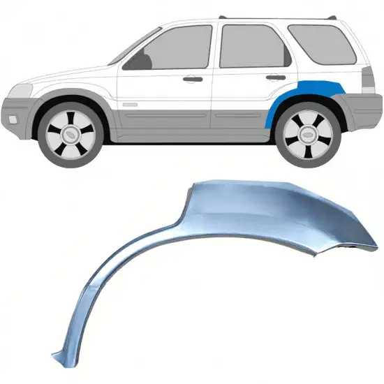 Panneau de réparation arc d'aile arrière pour Ford Maverick 2001-2008 / Gauche <br/>ID:6172