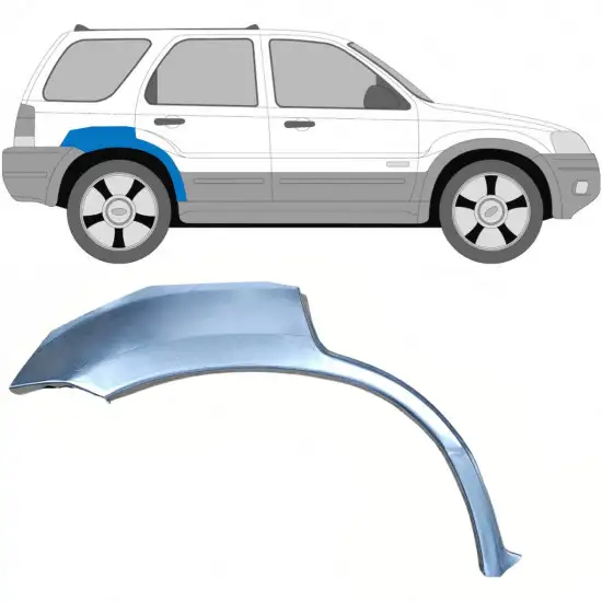 Panneau de réparation arc d'aile arrière pour Ford Maverick 2001-2008 / Droite <br/>ID:6173