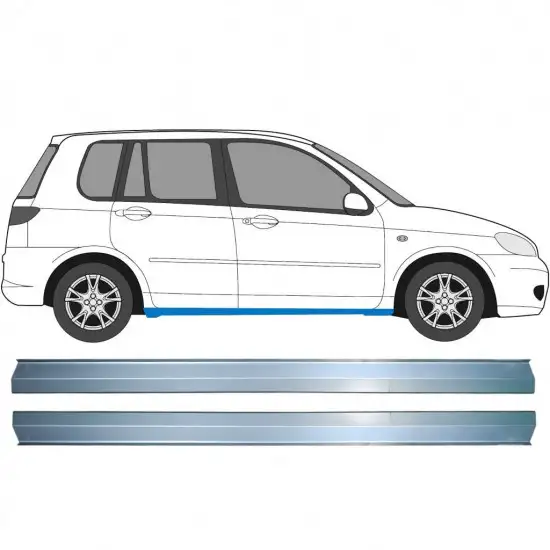 Réparation bas de caisse pour Mazda 2 2003-2007 / Gauche+Droit / Ensemble <br/>ID:11356