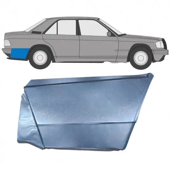 Panneau de réparation arc d'aile arrière pour Mercedes 190 W201 1982-1993 / Droite <br/>ID:10972