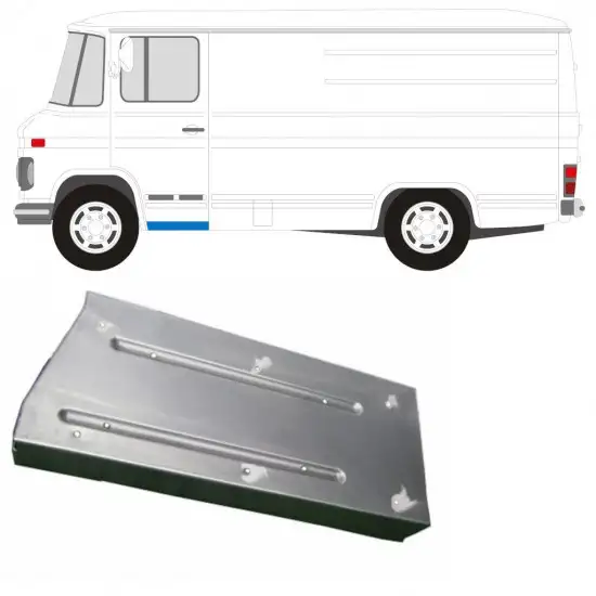 Panneau de réparation de porte avant intérieur pour Mercedes 406-608D 1968-1986 / Gauche <br/>ID:11424