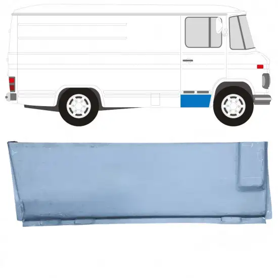 Panneau de réparation de porte avant intérieur pour Mercedes 406-608D 1968-1986 / Droite <br/>ID:11417