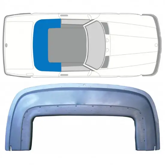 Tôle de réparation cadre de toit arrière pour Mercedes SL-Class 1971-1989 / Droite <br/>ID:11501