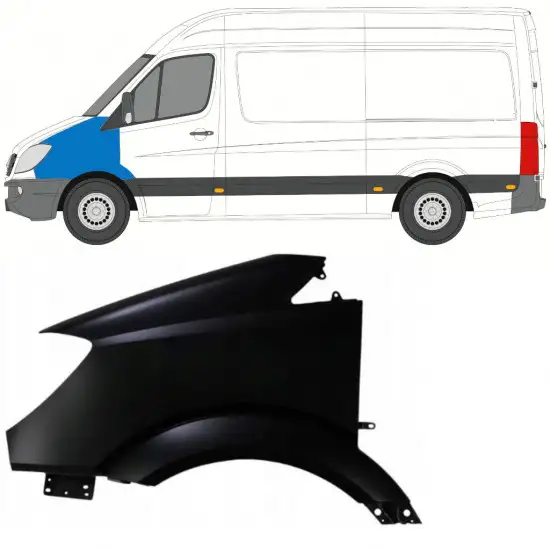 Aile avant pour Mercedes Sprinter 2006-2013 / Gauche <br/>ID:7415
