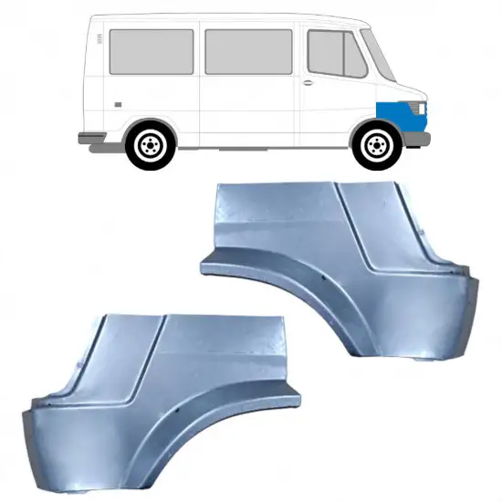 Panneau de réparation de l’aile avant pour Mercedes T1 207-410 1977-1995 / Gauche+Droit / Ensemble <br/>ID:9561