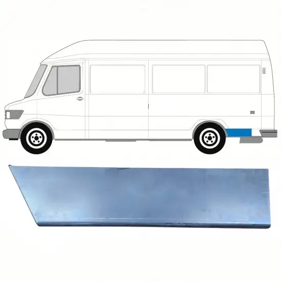 Panneau de réparation arc d'aile arrière pour Mercedes T1 207-410 1977-1995 / Gauche <br/>ID:10156