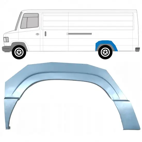 Panneau de réparation arc d'aile arrière pour Mercedes T2 1986-1996 / Gauche <br/>ID:8021