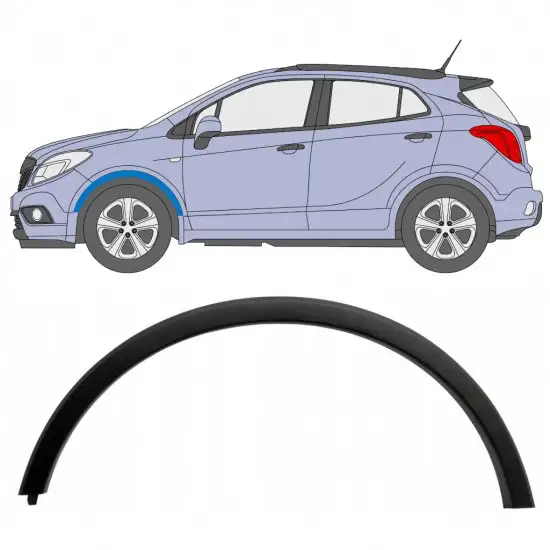 Moulure de l’aile avant pour Opel Mokka 2012-2016 / Gauche <br/>ID:8041