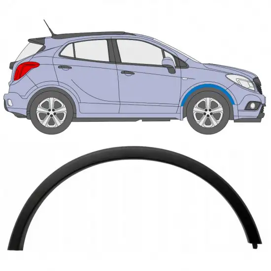 Moulure de l’aile avant pour Opel Mokka 2012-2016 / Droite <br/>ID:8040