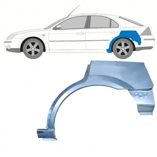 Panneau de réparation arc d'aile arrière pour Ford Mondeo 2000-2007 / Gauche <br/>ID:11035
