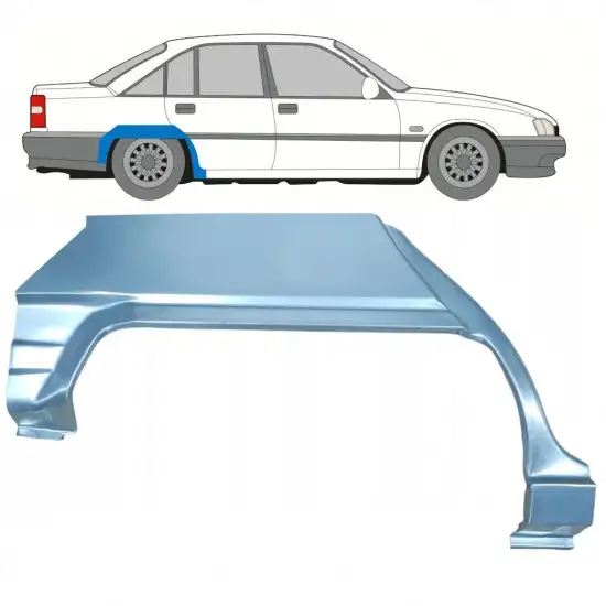 Panneau de réparation arc d'aile arrière pour Opel Omega A 1986-1993 / Droite <br/>ID:8072