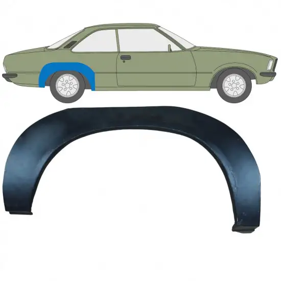 Panneau de réparation arc d'aile arrière pour Opel Rekord D 1972-1977 / Droite <br/>ID:11098