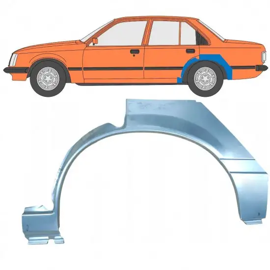 Panneau de réparation arc d'aile arrière pour Opel Rekord E 1977-1986 / Gauche <br/>ID:8077