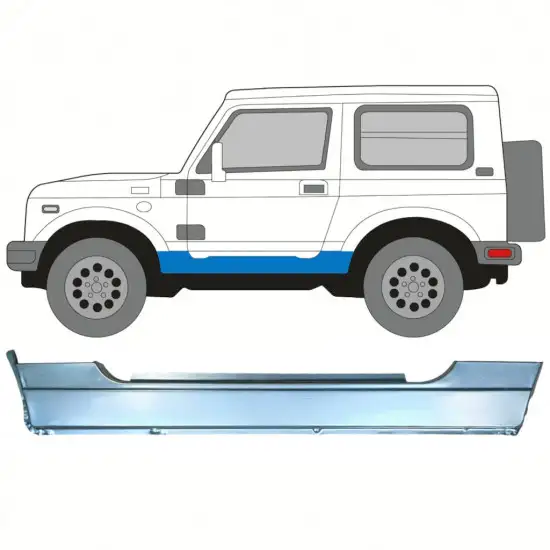 Panneau de réparation du seuil pour Suzuki Samurai 1981- / Gauche <br/>ID:8249
