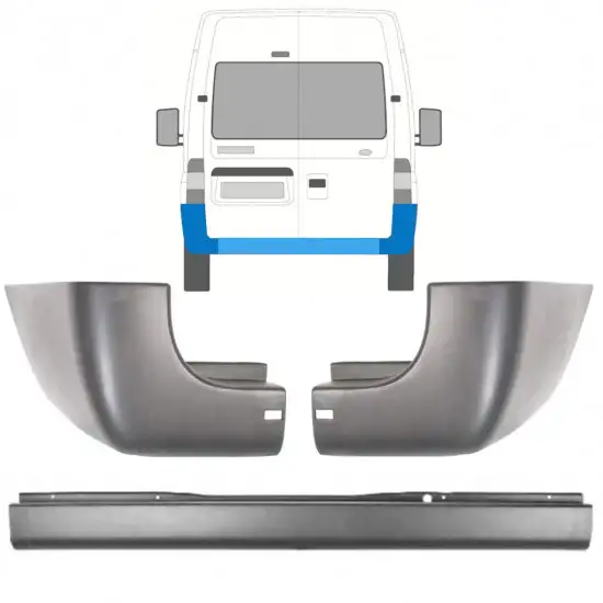 Coin du pare-chocs arrière pour Ford Transit 2006-2013 / Ensemble <br/>ID:9730